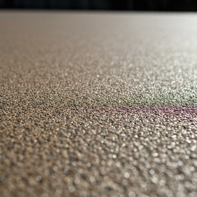 Close-up of a durable resin-bound driveway surface with small stones, highlighting longevity
