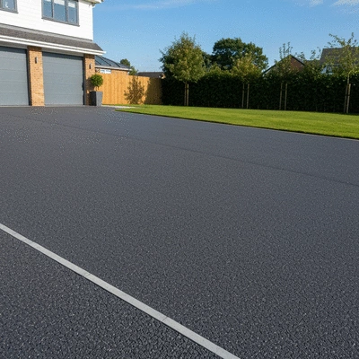 Resin bound driveway with a smooth, modern finish at a Nottingham home, no text, no words, no typography